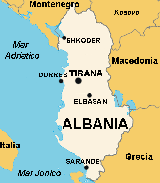 albaniamapa