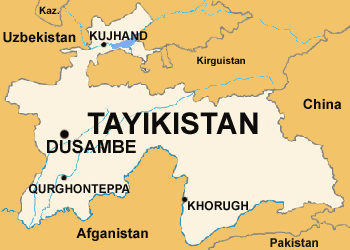 tayikistanmapa